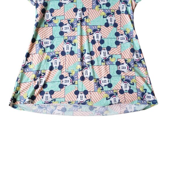 LuLaRoe Womens Size Small Mickey Mouse Geometric Irma Tunic Shirt - Picture 2 of 7